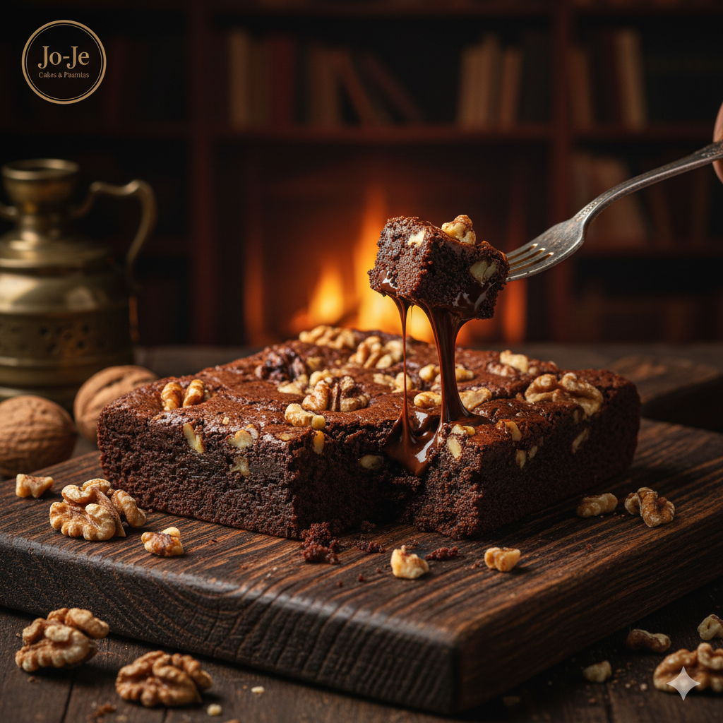 Roasted Walnut Fudgy Brownie