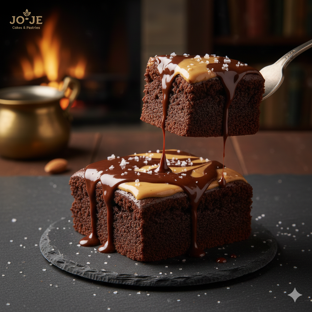 Salted Peanut Butter Swirl Brownie