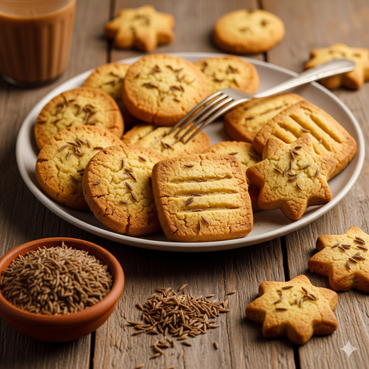 Butter Cookies with Roasted Cumin
