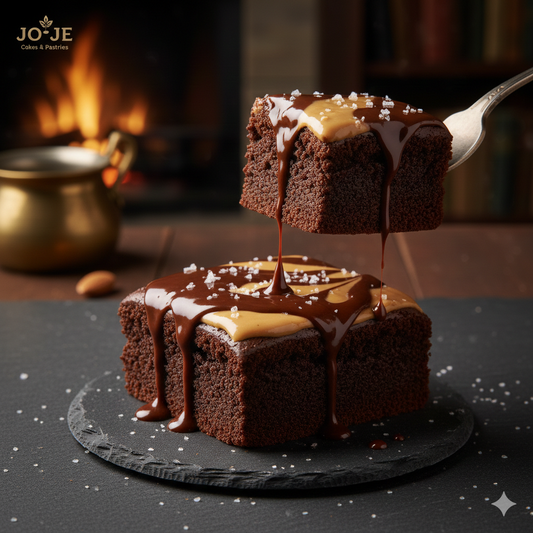 Salted Peanut Butter Swirl Brownie